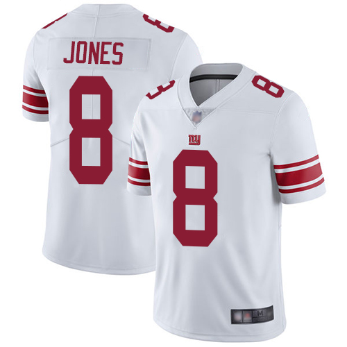 Men New York Giants #8 Daniel Jones White Vapor Untouchable Limited Player Football NFL Jersey